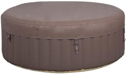 Spa opblaasbaar verwarmd, 800 liter, zwart, 180 x 180 x 65 cm