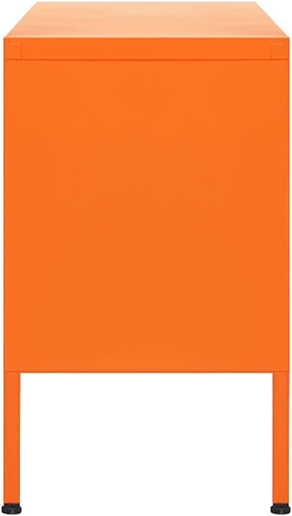 VidaXL Steel Tv Furniture 105x35x50cm Orange, Tv Furniture Set