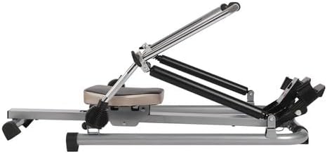 Home Rowing Machine, Hydraulic Fitness Rowing Machine, Resistance 15-55 kg, Adjustable Load Capacity 120 kg, Training Device with LCD Display for Full Body Training - QUORE