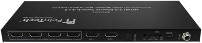 FeinTech VMS04201 HDMI Matrix Switch 4x2 met Audio Extractor Scaler Ultra HD 4K 60Hz HDR