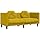 VidaXL Sofa with Cushions 2 Seat Velvet Yellow, Loveseat, Sofa