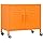 vidaXL Storage cabinet 60x35x56 cm steel orange, storage cabinet, bookcase, cd/dvd cabinet, storage cabinets, bookcases, cd/dvd cabinets, dresser, sideboards, cabinet