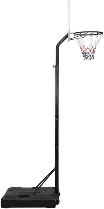 Basketbalring – Basketbalpaal – Basketring – Basketbalbord – Verstelbare Hoogte 282-352 cm – Duurzaam Polyethylene Wit