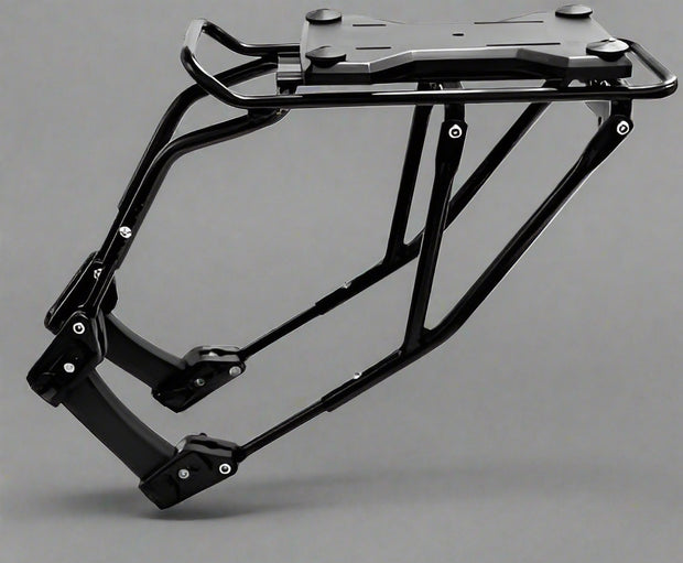 Fietsbagagedrager - Fietsmanddrager - Bagagedragerplaat - Bagagedrager - Bagagedragermontage - met Snelspanner - Geschikt voor de Meeste Fietsen - Verstelbaar - Snelle Montage - Gelegeerd Staal - 35 x 12 x 40 cm - Zwart