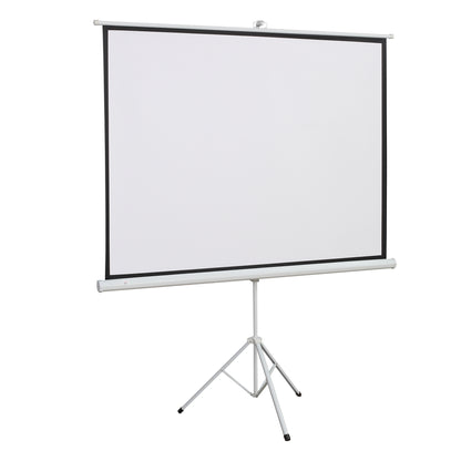 Projectiescherm – Beeldscherm – Presentatiescherm – Filmscherm – Cinema Scherm – 4:3 Formaat – Wit Kwaliteitsmateriaal – Heldere Projectie