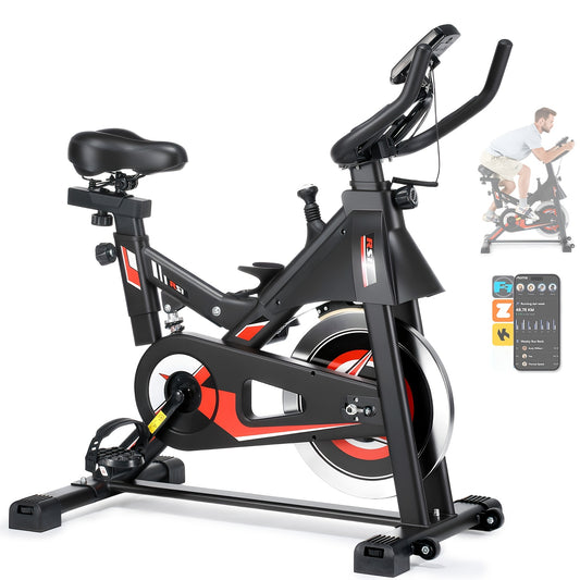 Hometrainer – Fitnessfiets – Indoorfietser – Exercise Bike – Fitnessapparaat – Magnetische Weerstand – Verstelbaar Zadel en Stuur – Max 150 kg Belastbaar