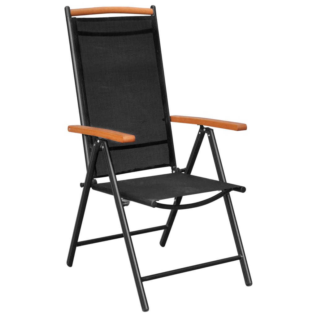 Tuinstoelen – Inklapbare Stoelen – Balkonstoelen – Aluminium Frame – Verstelbare Rugleuning – Weerbestendige Bekleding