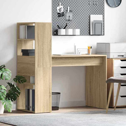 Bureau – Bureautafel – Computertafel – Schrijftafel – Werkplek – Sonoma Eiken – Compacte Afmetingen 113x54x120 cm