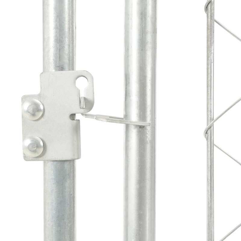 Groots Hondenhok – Buitenverblijf – Hondenverblijf – Kennel – Dierenhok – Roestvrij Staal – 200x200x135 cm – Weerbestendig Dak – Mesh Ventilatie