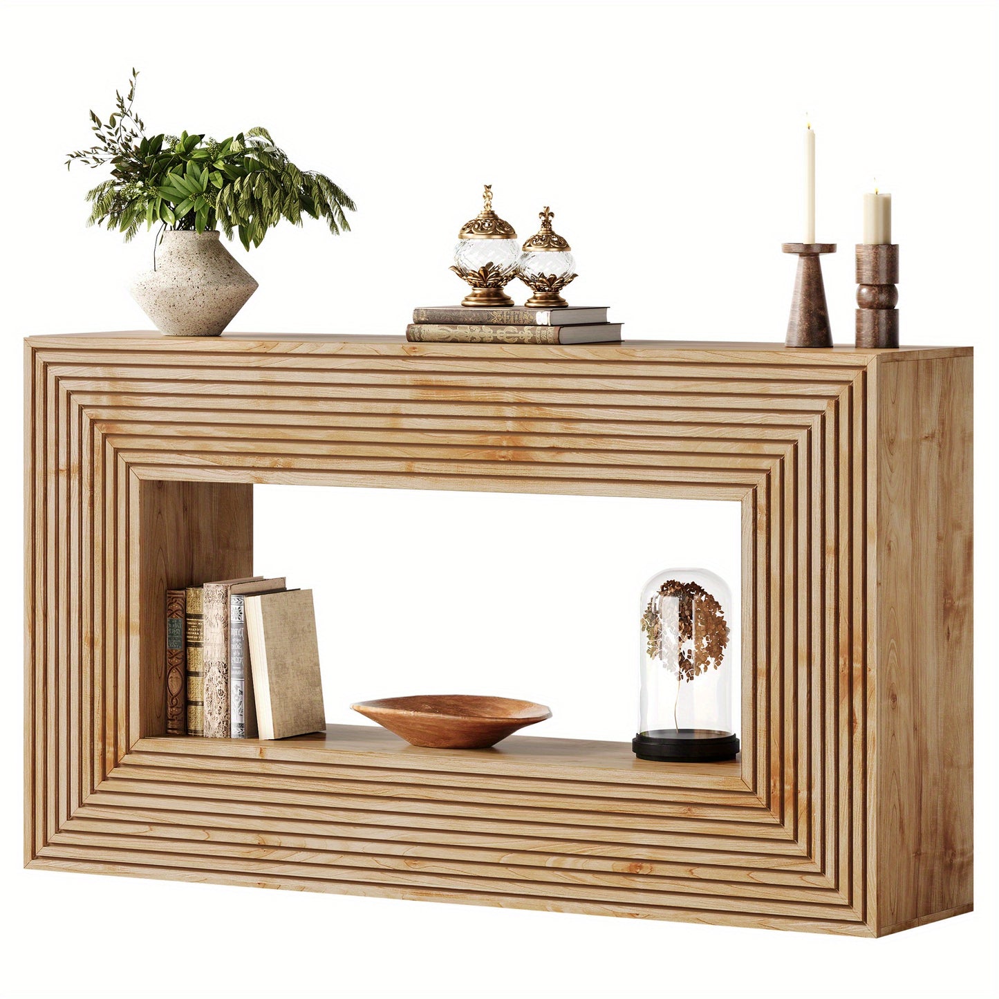 Farmhouse Sidetable – Dressoir – Halmeubel – Sofa Tafel – Opbergmeubel – Natural Variant – 150 cm Lang – Stabiele Houten Constructie