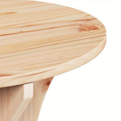 Coffee Table 3pcs Natuurlijk 46 X 46 X 47 Cm Solid Pine Wood Practical, Removable, Suitable for All Seasons