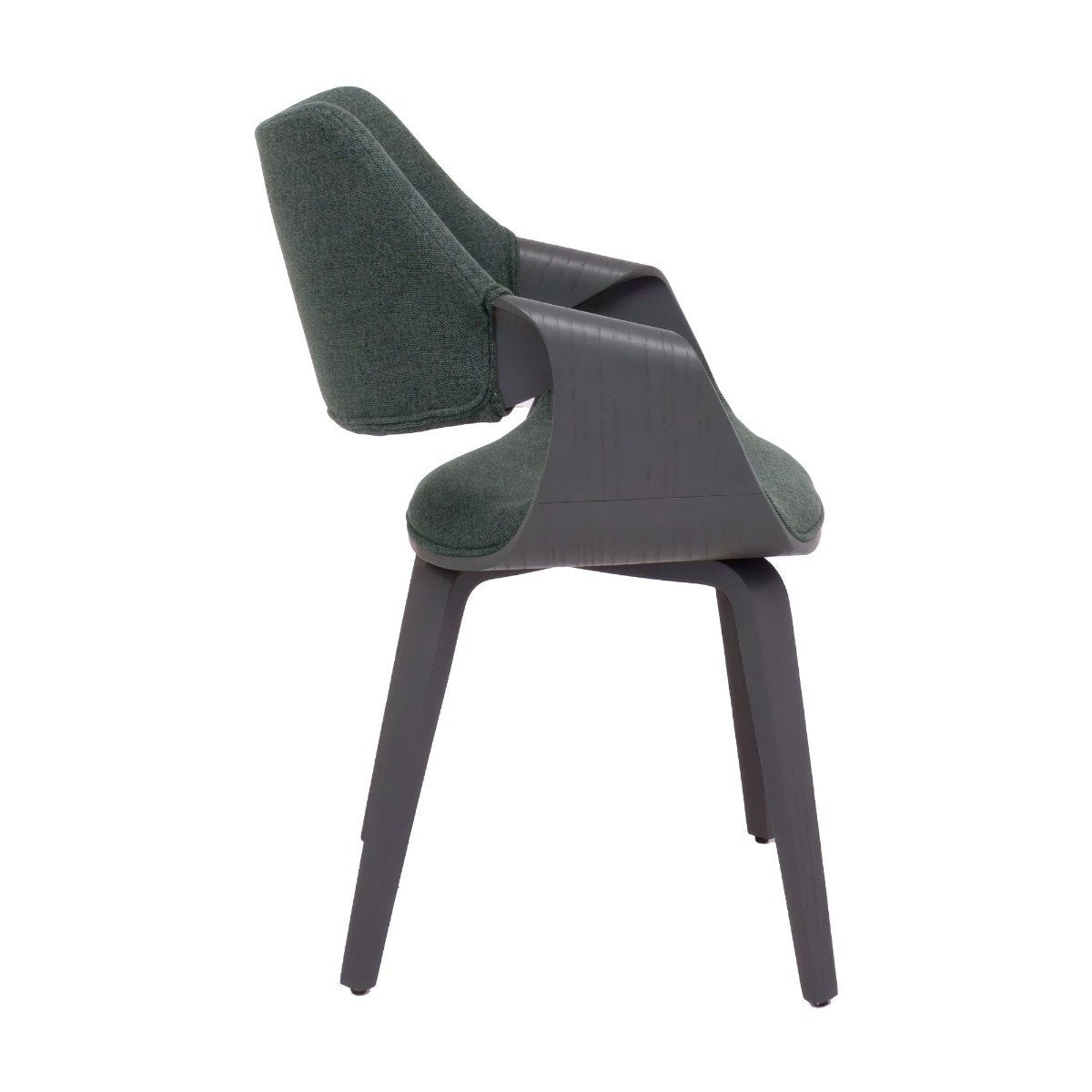Fauteuil – Zetel – Stoel – Relaxstoel – Leunstoel – Saliegroen Velvet – Plywood Frame – Inclusief Zacht Kussen