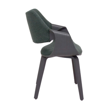 Fauteuil – Zetel – Stoel – Relaxstoel – Leunstoel – Saliegroen Velvet – Plywood Frame – Inclusief Zacht Kussen