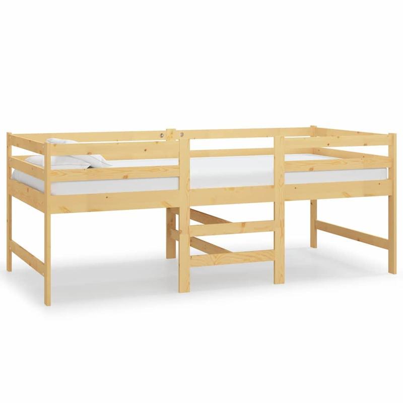 Bedframe – Eenpersoonsbed – Houten Bed – Massief Houten Frame – Kiefernhouten Bed – 90x200 cm – Duurzaam & Stevig