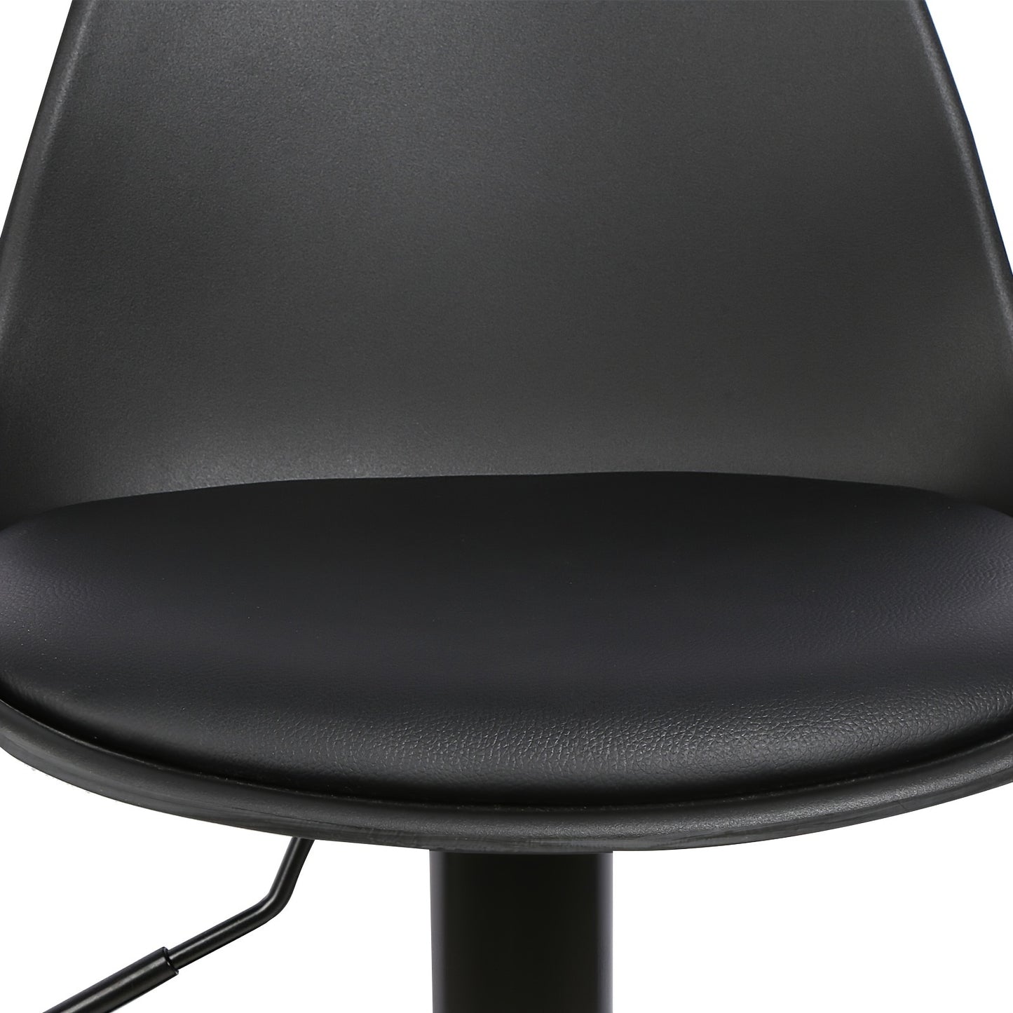 Barstoel – Barkruk – Barstoel Kruk – Keukenstoel – Zitkruk – Set Van 4 – Draaibaar – Verstelbare Zithoogte 55-75 cm – Kunstleren Bekleding – Met Rugleuning