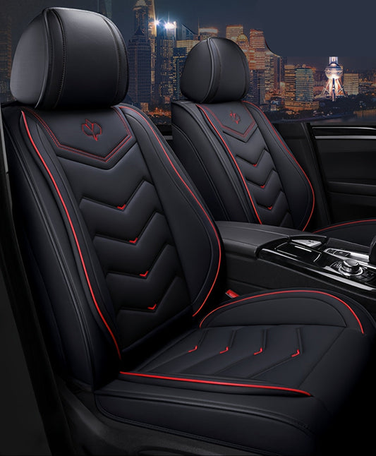 Autostoelhoezen – Stoelhoezen Auto – Autostoelbekleding – Auto Binnenbekleding – Universele Set 5 Zitplaatsen – Kunstleer PU – Verstelbare Voorstoelen – Airbag Compatibel