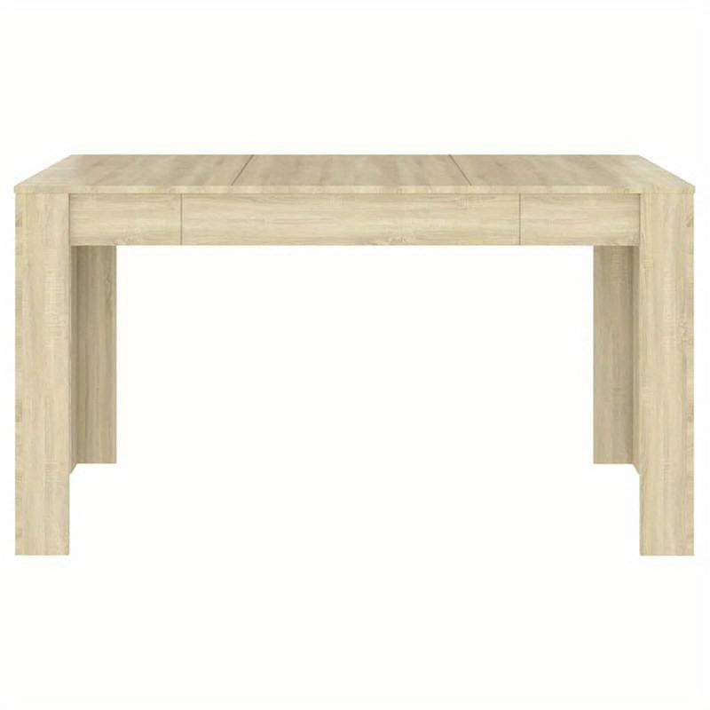 Eettafel – Eetkamertafel – Keukentafel – Werktafel – Bureau – Sonoma Eiken – 140x74 cm – Massief Hout – Multifunctioneel Design – Eenvoudige Montage