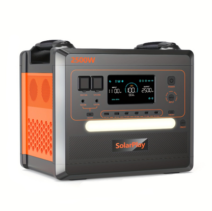 Draagbare Powerstation – Mobiele Accu – Noodstroom Generator – Camping Stroomvoorziening – Outdoor Energiebron – 2500W Continu Vermogen – Snelladen 1,5 Uur