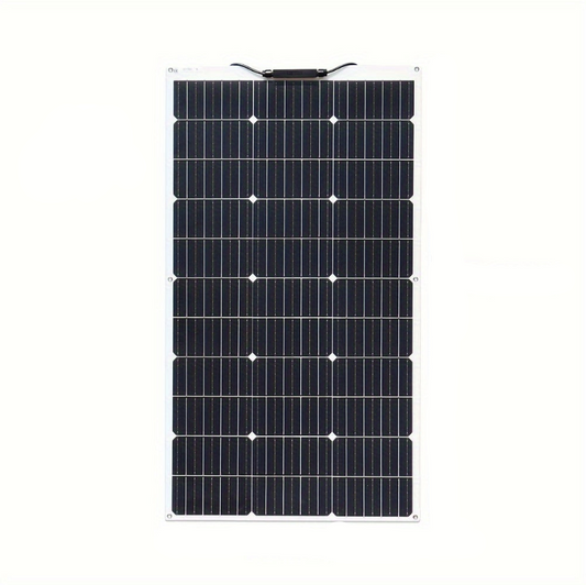 200W Flexible Solar Panel Kit 2X100 Watt 12 Volt Monocrystalline Off-Grid System And 20A Controller Kit PV Battery Charging for Home RV Boat Trailer Outdoor Camping (White Panel)