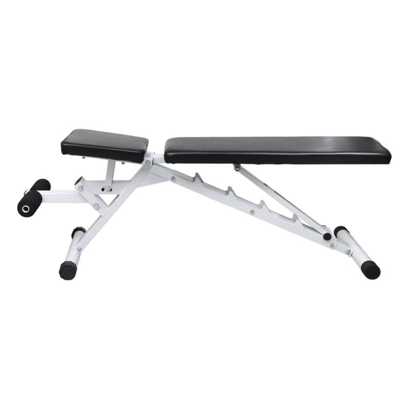Trainingsbank – Fitnessbank – Krachtbank – Workoutbank – Verstelbare Rugleuning – Stalen Frame