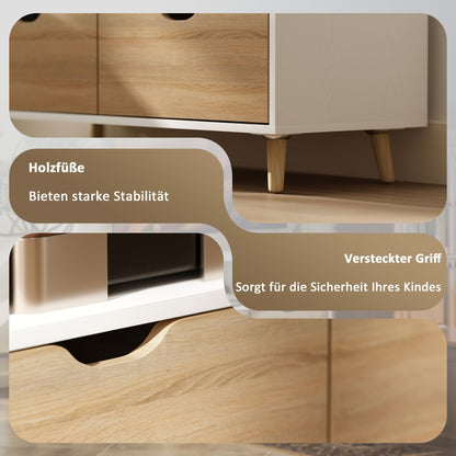 TV-meubel – Tv-kast – Tv-wand – TV-dressoir – Tv-console – Laag model 99 cm – Duurzaam materiaal – Fris wit design