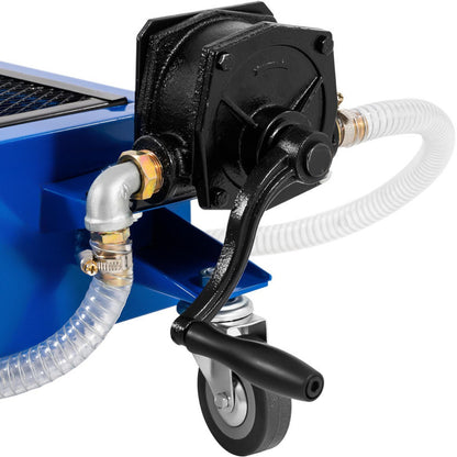 Olieopvangwagen – Oliedrainwagen – Olieafvoerwagen – Olieopvangbak – Oliecontainer – 75 Liter Capaciteit – Handpomp 20L/min