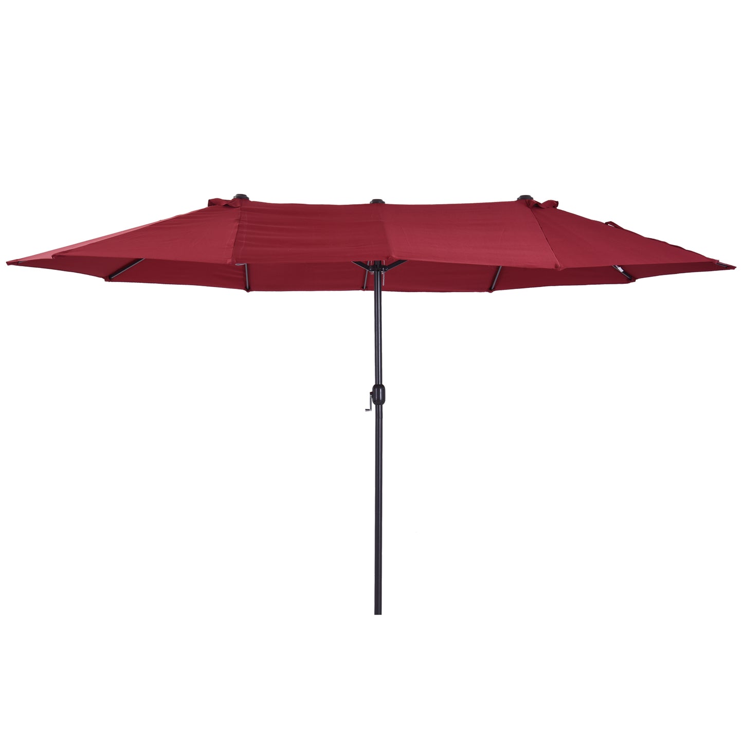 Parasol – Zonwering – Tuinparasol – Terrasparasol – Dubbele Parasol – Extra Groot Ovaal – Handzwengel – Waterafstotend Polyester