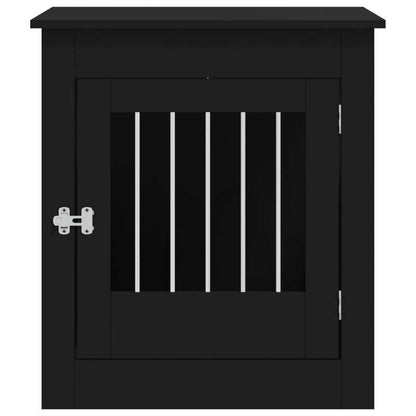 Hondenkennel – Hondenbench – Hondenren – Hondenhok – Meubelstijl – Zwart Metaal – Weerbestendig – Compact 64,5x80x71 cm