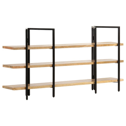 Boekenkast – Boekenrek – Opbergkast – Wandkast – Vakkenkast – Industrieel Design – Massief Mangohout – 31 cm Breed