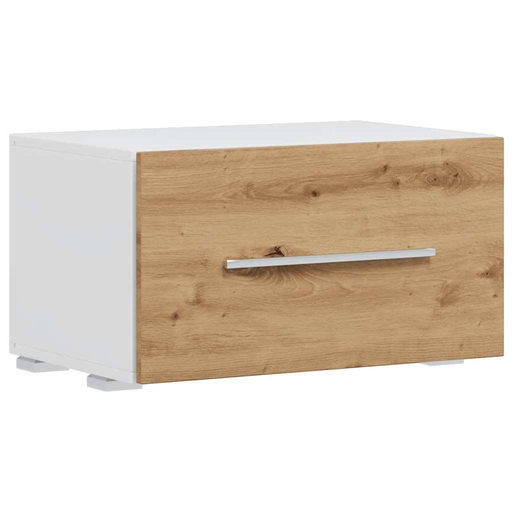 TV meubel – TV kast – TV dressoir – Lowboard – Wandmeubel – Eikenhoutlook – LED Verlichting