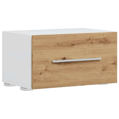 TV meubel – TV kast – TV dressoir – Lowboard – Wandmeubel – Eikenhoutlook – LED Verlichting