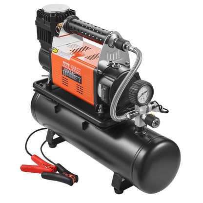 Luchtcompressor – Bandenpomp – Tire Inflator – Luchtpomp – Compressor – Oranje – 6 Liter Tank – 150 PSI Maximale Druk