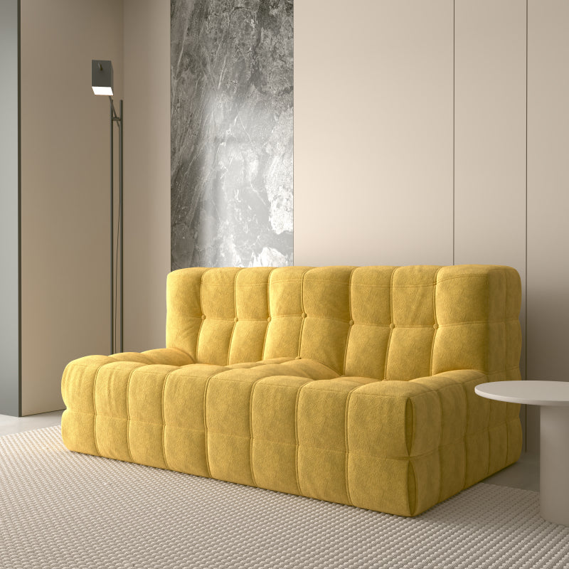 Zitzak – Beanbag – Loungestoel – Poef – Floor Sofa – Gele Flanellen Bekleding – Antislip Onderkant – Comfortabel & Makkelijk Schoon Te Maken