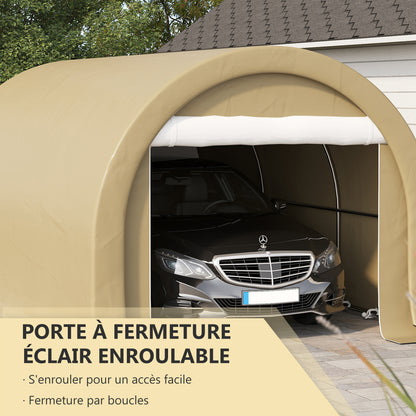 Carport – Garage – Overkapping – Autostalling – Opslagtent – Ruim 5x3 meter – Waterdicht PE 190 g/m² met Verzinkt Stalen Frame