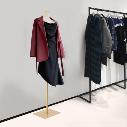 Dames Etalagepop – Modepop – Mannequin – Paspop – Winkelpop – Verstelbare Hoogte 150-210 cm – Duurzaam PU Materiaal – Wit