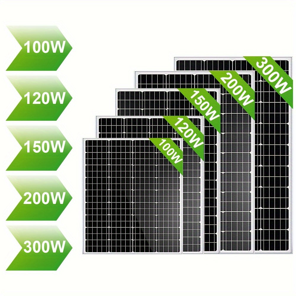 Zonnepaneel – Solar Panel – Zonnecel – Energiepaneel – Duurzaam Paneel – 100W Monokristallijn – 19% Efficiëntie – Lichtgewicht Glasbescherming