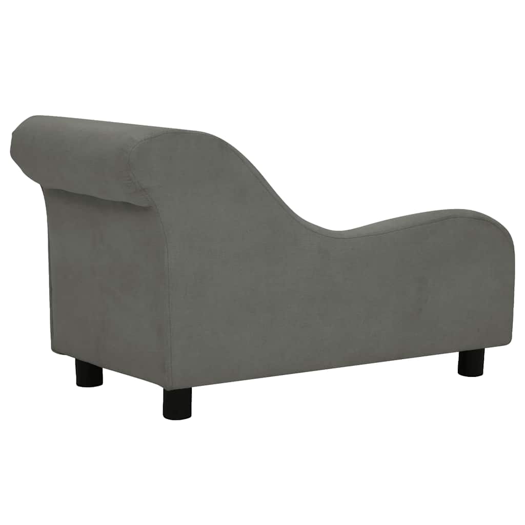 Hondenmand – Huisdiersofa – Dierenbed – Kattenmand – Donkergrijs – Stevig Houten Frame – Wasbare Polyester Bekleding