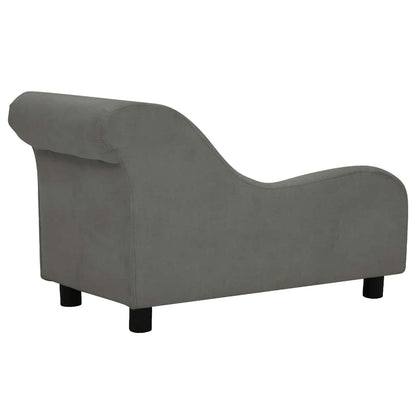 Hondenmand – Huisdiersofa – Dierenbed – Kattenmand – Donkergrijs – Stevig Houten Frame – Wasbare Polyester Bekleding