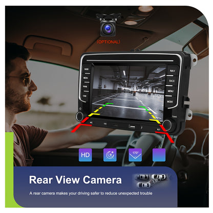 Autoradio – Multimediaspeler – Navigatiesysteem – Touchscreen Radio – Bluetooth Radio – 7 Inch 1080P IPS Scherm – Draadloze CarPlay & AHD Achteruitrijcamera