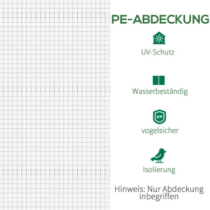 Kaskap – Kassenhoes – Plantenkas – Tuinkas – Kashoes – 6x3x2 Meter – UV-bestendig & Ventilerend