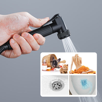 Doucheset – Douche Systeem – Regendouche – Handdouche – Baduitloop – Zwart – Vierfuncties Thermostaatkraan – Digitaal Temperatuur Display