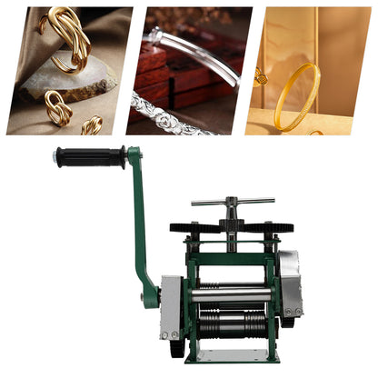 Rolling Mill – Rolmolen – Metaalwals – Draadwals – Sieraadmachine – 3-in-1 Functionaliteit – Duurzaam Gietijzer & Stalen Rollers – Viridity Variant