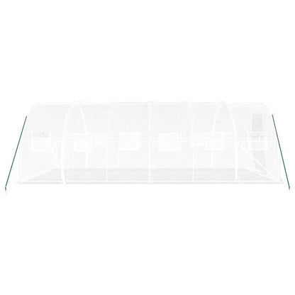 Kas – Serre – Tuinkas – Kweekkas – Bianco Variant – Stevig Wit Stalen Frame – Ruim 18 m² - 6x3x2 m