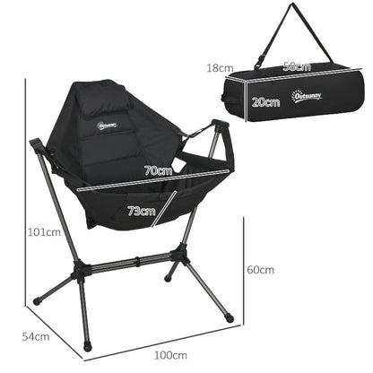 Hangstoel – Hängesessel – Schommelstoel – Schommelstoel Outdoor – Opvouwbare Stoel – Lichtgewicht & Compact – Duurzaam Oxford Stof & Stevig Metalen Frame