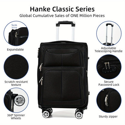 Koffer – Reiskoffer – Trolley – Handbagage – Multi-combinatie – Krasbestendig Oxford-stof – 360° Spinnerwielen – Lichtgewicht – Handbagageformaat