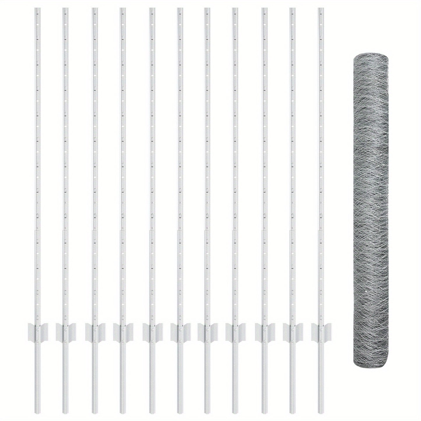 Tuinafscheiding – Tuinhek – Tuinscherm – Hek – Privacyscherm – Gegalvaniseerd Staal – 25 cm Hoog, 1,2 Meter Lang – Set Van 2 Stuks