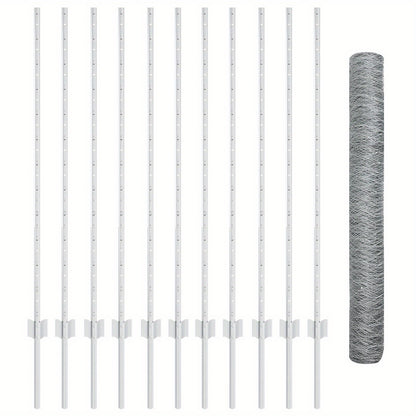 Tuinafscheiding – Tuinhek – Tuinscherm – Hek – Privacyscherm – Gegalvaniseerd Staal – 25 cm Hoog, 1,2 Meter Lang – Set Van 2 Stuks