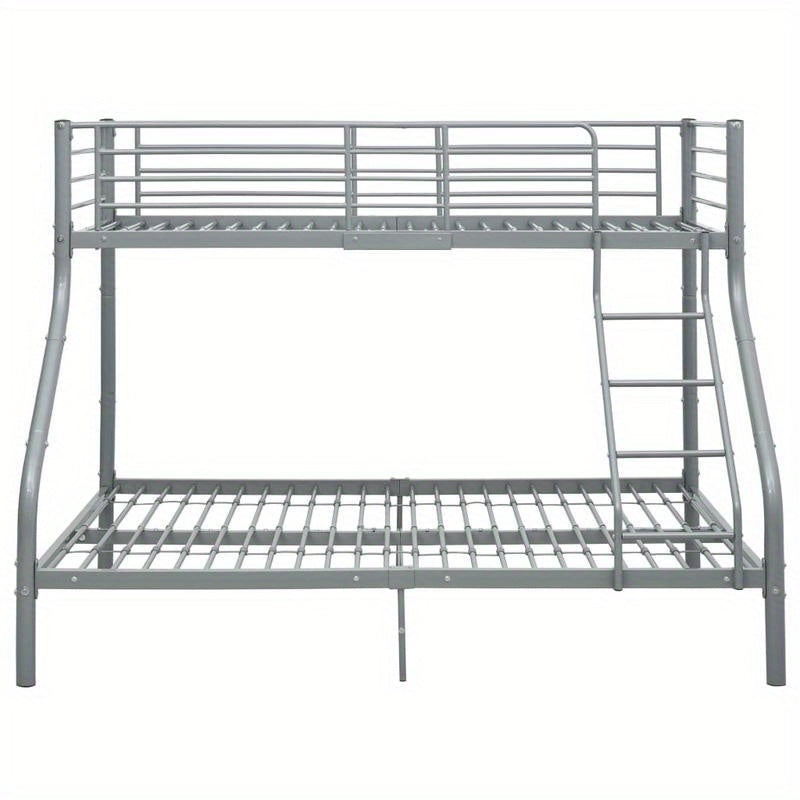 Metal Gray Stapelbed – Stapelbed Frame – Hoogslaper – Bed Met Bureau – Opbergbed – Stevige Metalen Constructie – Ruimtebesparend Ontwerp 140x200cm/90x200cm