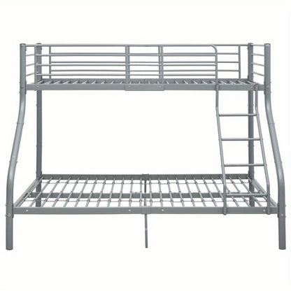 Metal Gray Stapelbed – Stapelbed Frame – Hoogslaper – Bed Met Bureau – Opbergbed – Stevige Metalen Constructie – Ruimtebesparend Ontwerp 140x200cm/90x200cm