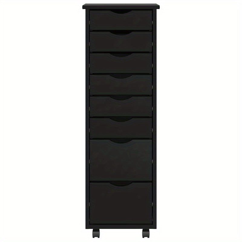 MOSS Solid Pine Wood Mobile Drawer Cabinet Suitable for Office, Bedroom, or Study - Mobile with Drawers, Wood, Space-Saving